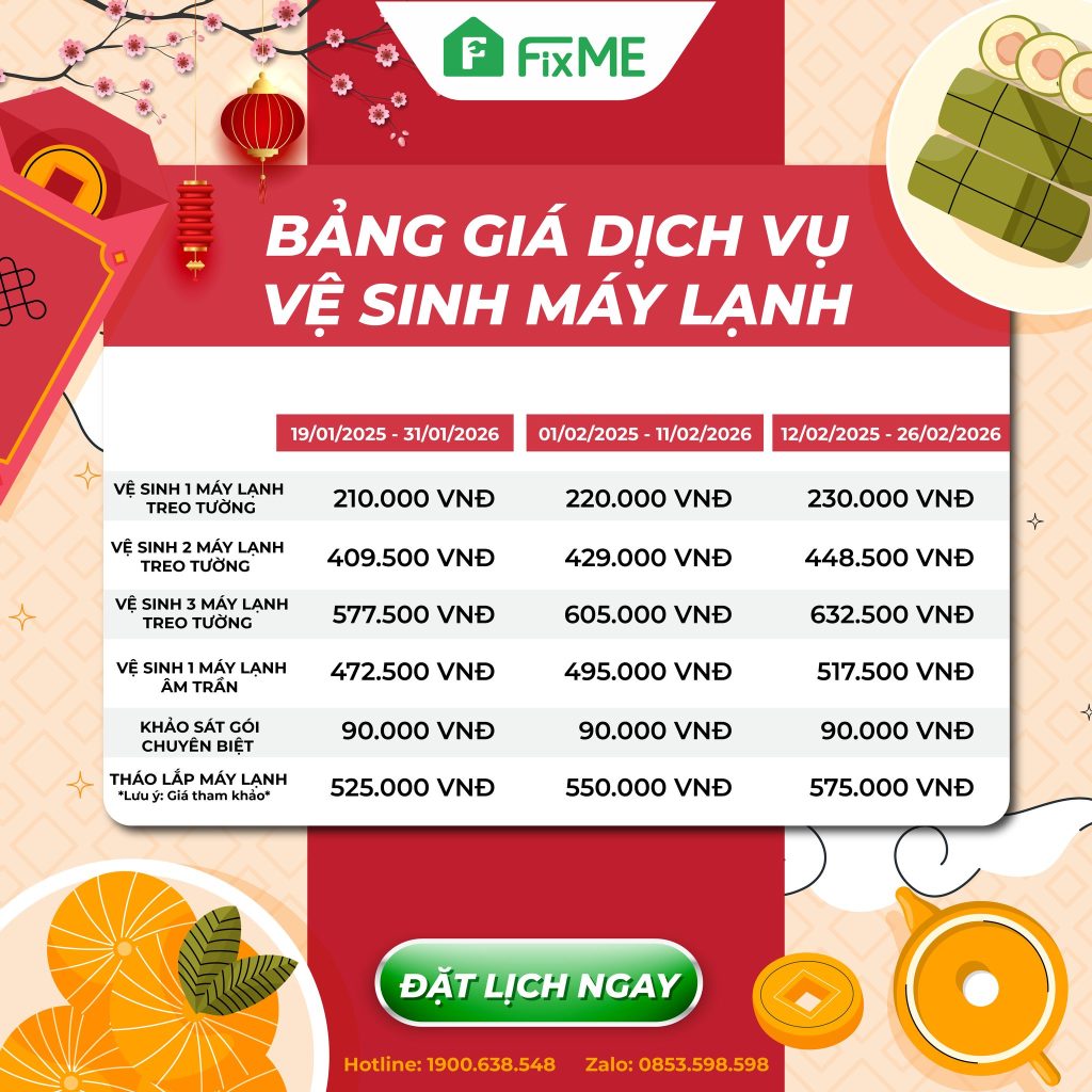 bang gia ve sinh may lanh